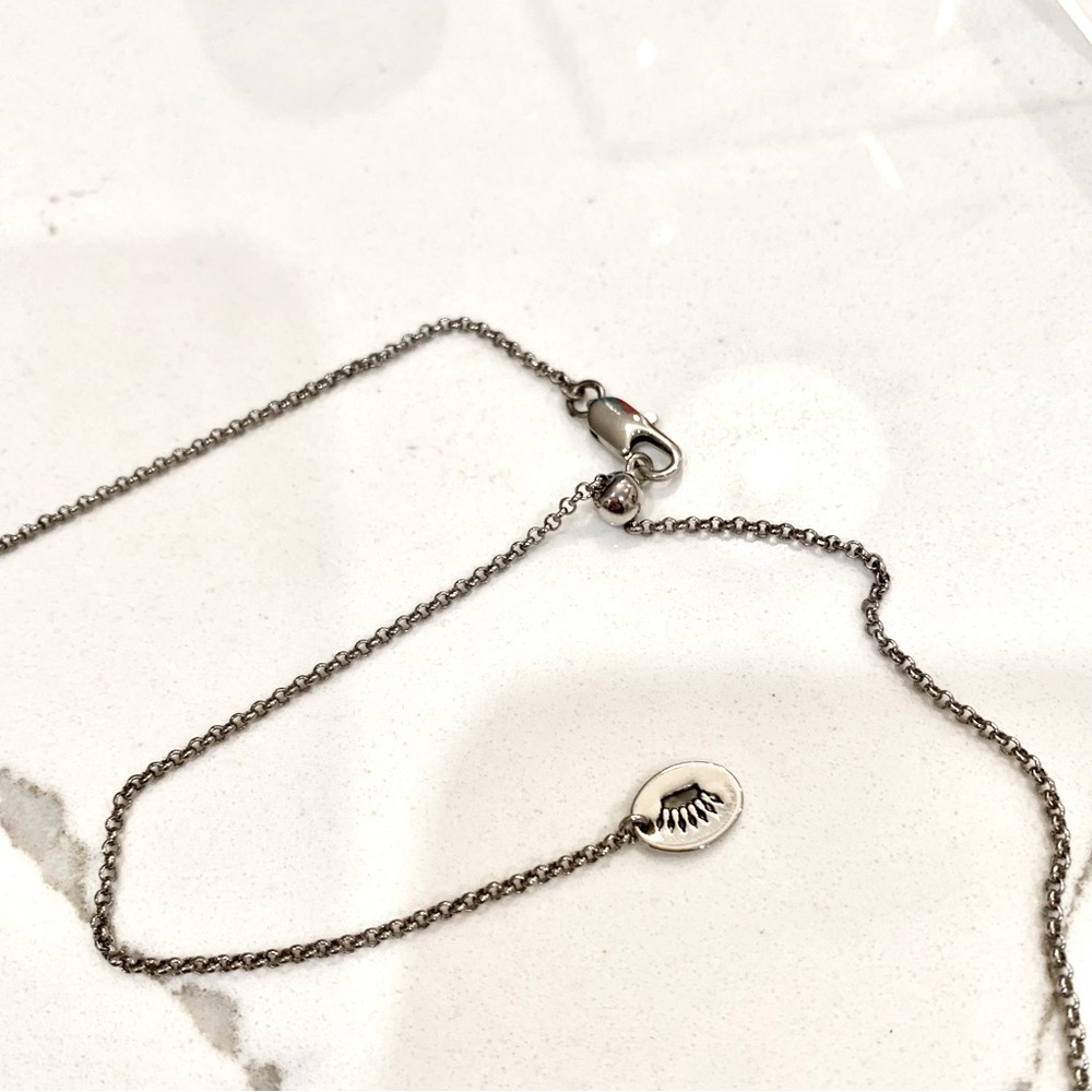 🩷 Juicy Couture Silver Heart Charm Long Adjustable Necklace - Picture 6 of 9